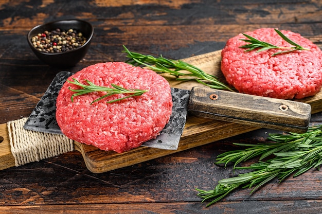 Patty of minced meat for burger