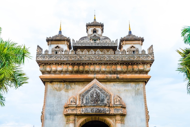 Foto monumento patuxay a vientiane, laos.