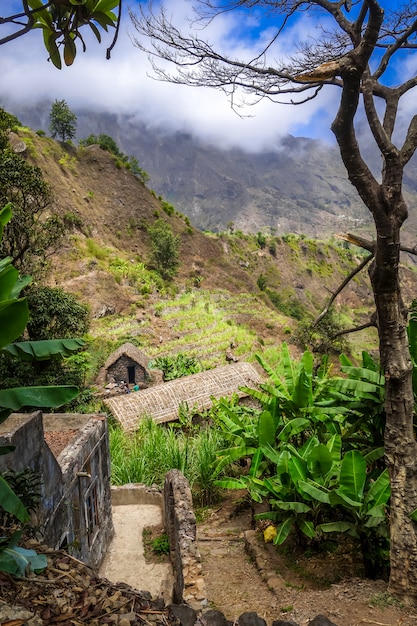 Paul Valley landscape in Santo Antao island, Cape Verde, Africa