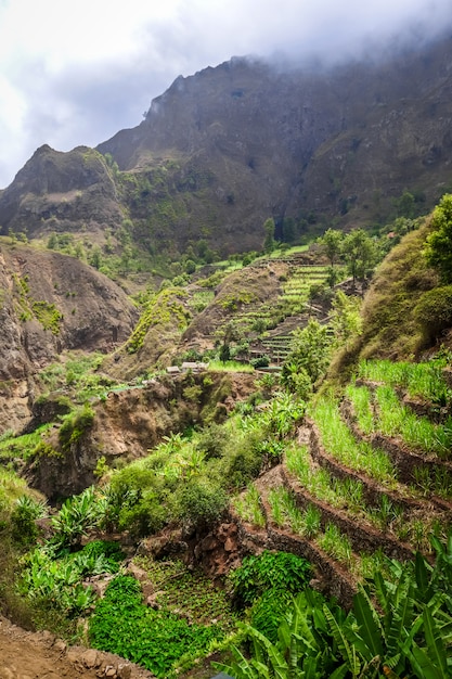 サントアンタオ島、カーボベルデのポールバレー風景