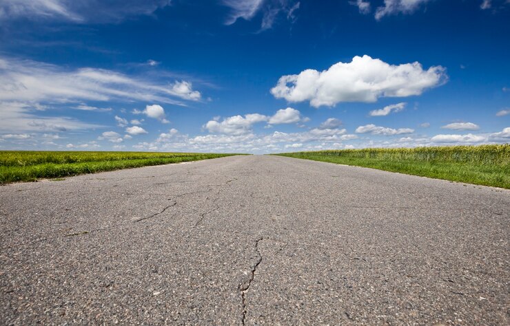 Photo paved road
