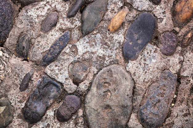 Pavement from the beautiful stone