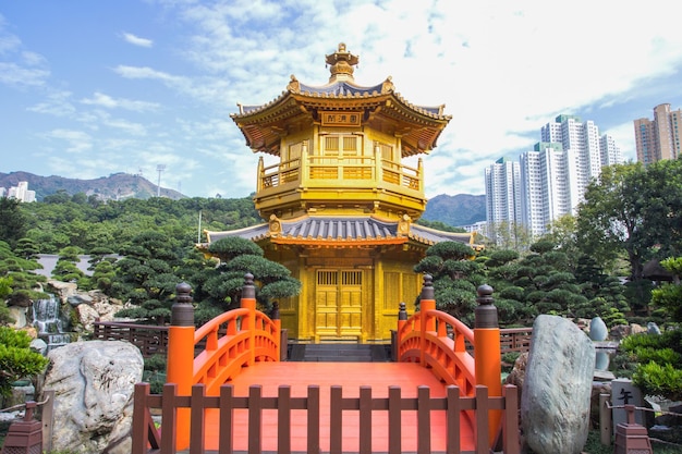 The Pavilion of Absolute Perfection inside Nan Lian Garden Hongkong