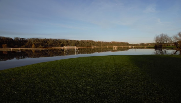 The pavillon football pitches flooded keynsham