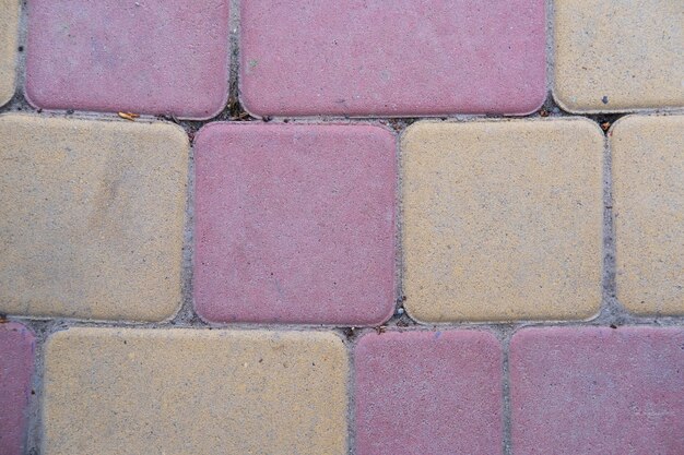 Paving stones on treadmills in the park