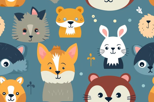 Photo paw prints and whiskers in watercolor joy a charming seamless pattern of beloved companions