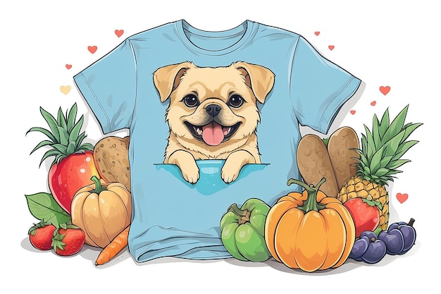 Pawsitively Adorable Pet Lover Tee Design