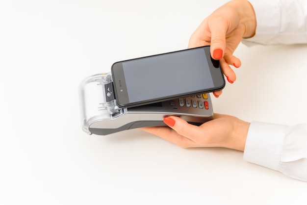 Paying through smartphone using NFC technology