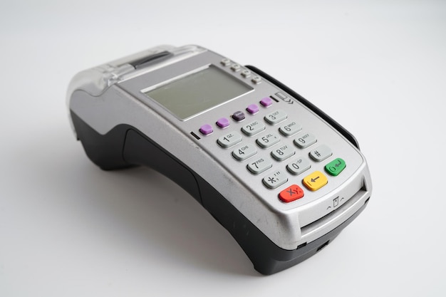 Payment POS-terminal voor financiële en winkelbedrijven en technologie