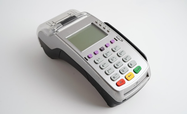 Payment POS-terminal voor financiële en winkelbedrijven en technologie