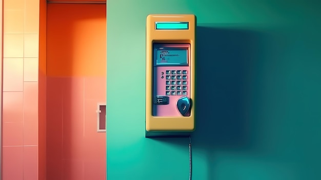 Payphone on the wall Generative Ai