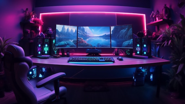 PC Desk Setup