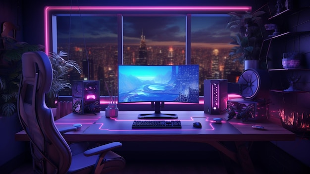 PC Desk Setup