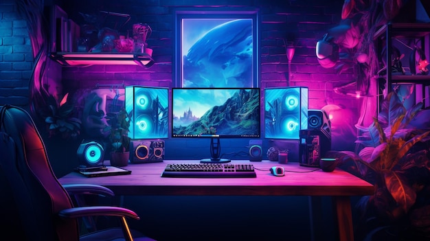 PC Desk Setup