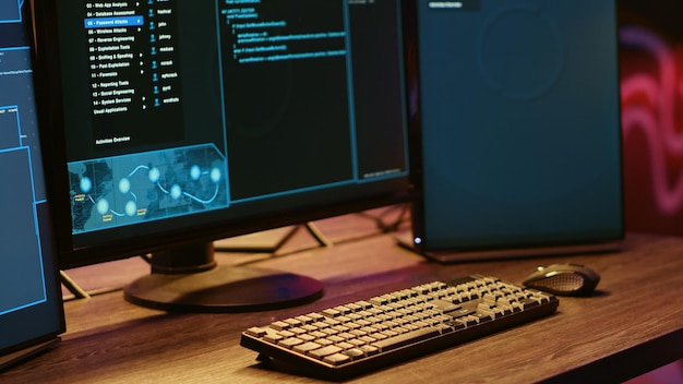 PC ハッキングソフトウェアインターフェース