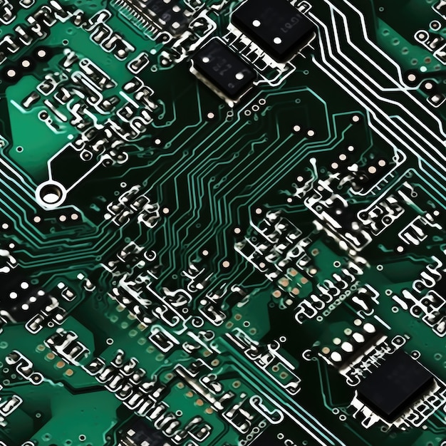 Pcb with microchips