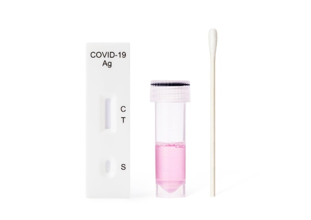 PCR-testkit met uitknippad