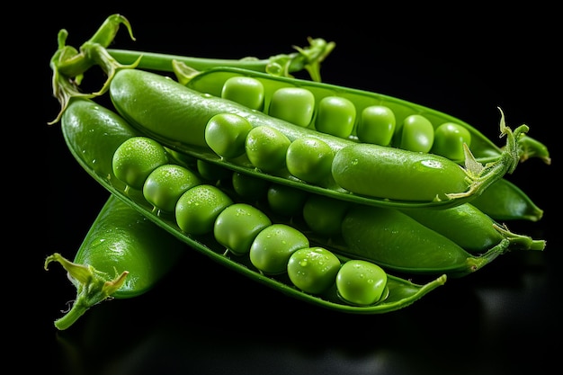 A Pea on transparent background AI