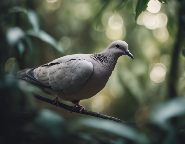 Photo a peace dove in jungle