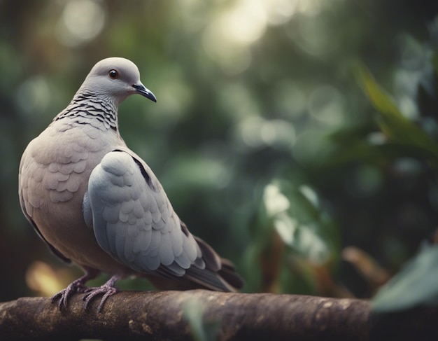 Photo a peace dove in jungle