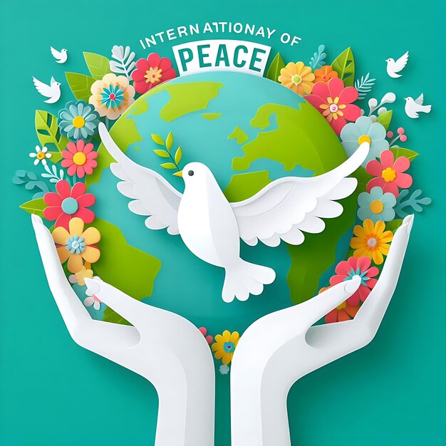 Photo a peace in peace of peace is held in a hand