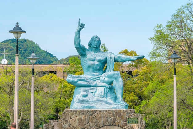 写真 ナガサキ平和公園の平和像