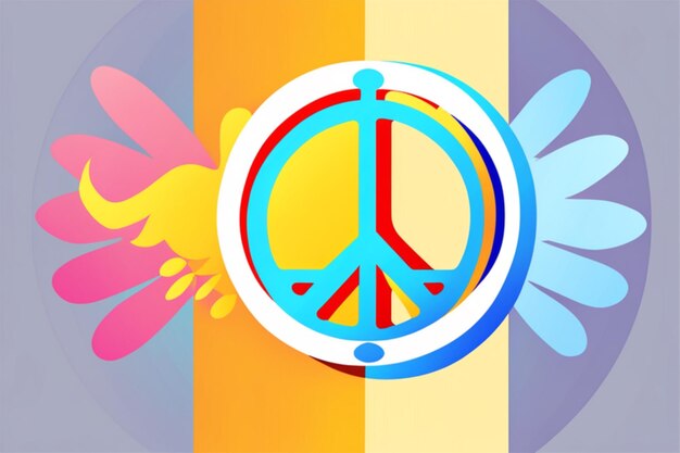 Photo peace symbol background