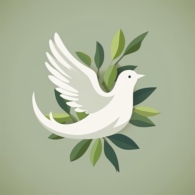 peace symbol illustration vector design in the style of minimal retouching