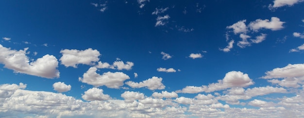 Peaceful blue sky and white clouds