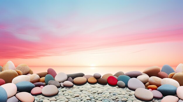 Photo peaceful circle zen background