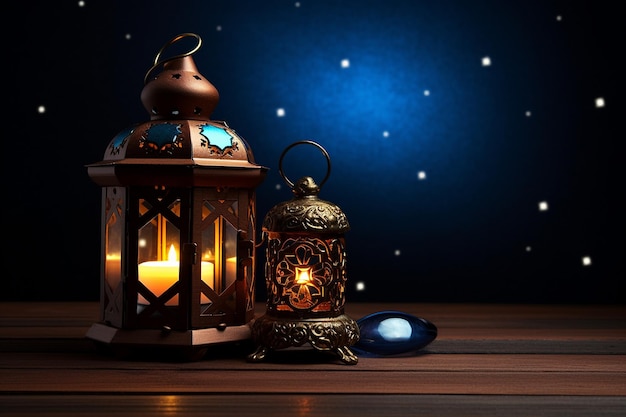 The Peaceful Glow of Ramadan Night Art