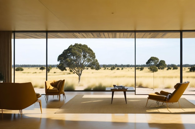 A peaceful and inviting living room adorned with a captivating tulip flower pot