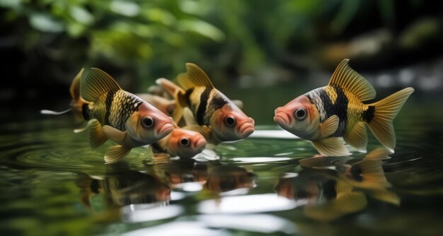 Peaceful moment in the underwater world