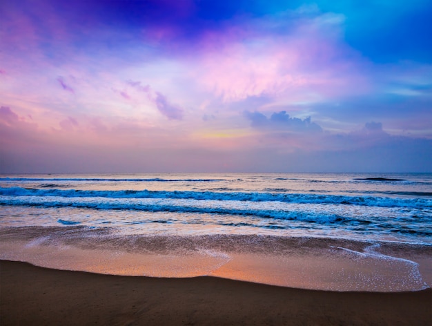 Peaceful ocean sunrise