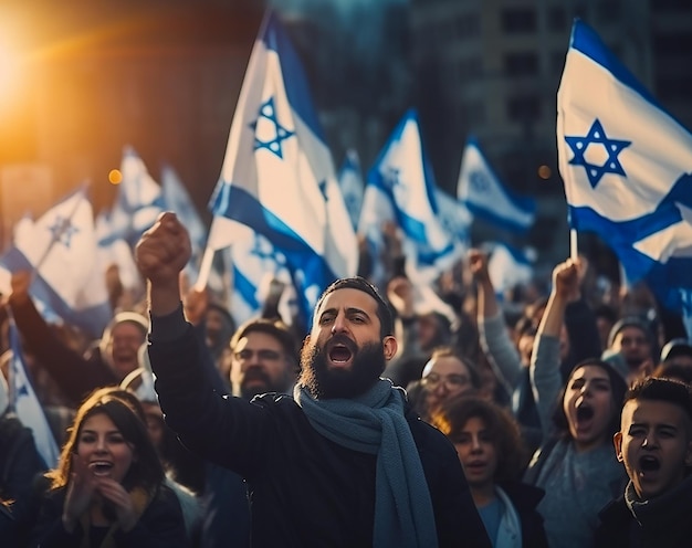 Peaceful protest in support of israel