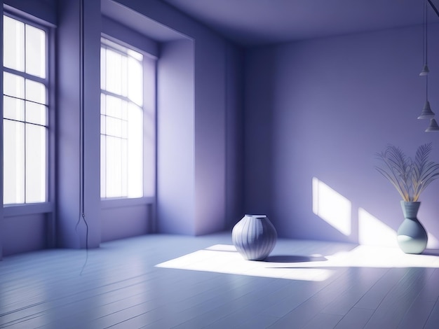 A peaceful purple room background