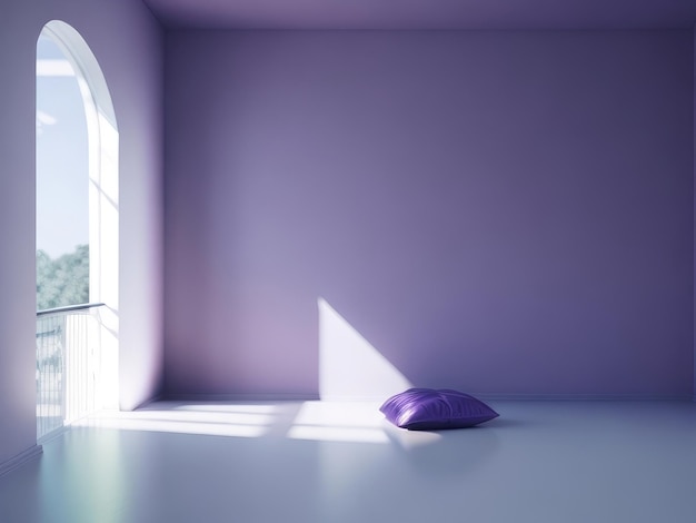 A peaceful purple room background