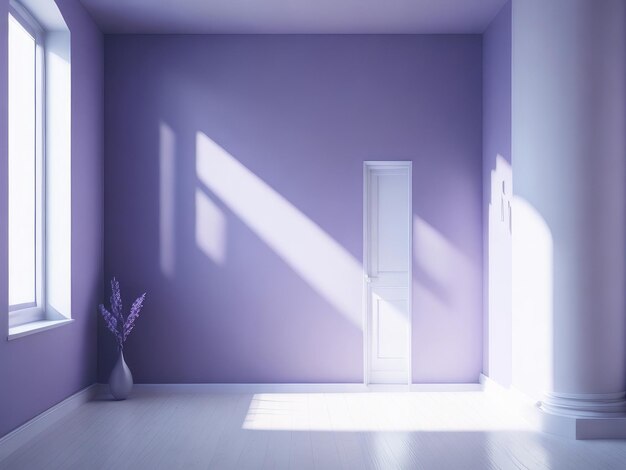 A peaceful purple room background