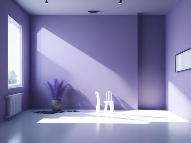 A peaceful purple room background