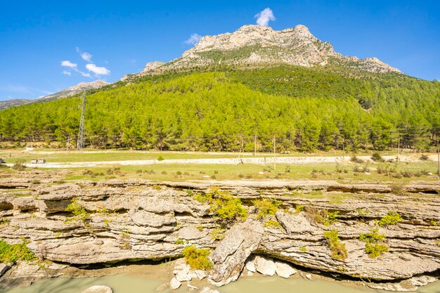 Foto paesaggio naturale tranquillo e silenzioso.