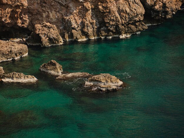 Peaceful sea view and cliffs