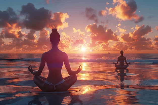 Peaceful sunrise yoga sessions on tranquil beaches