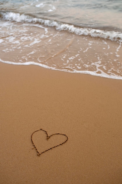 Photo peaceful water and sand composition