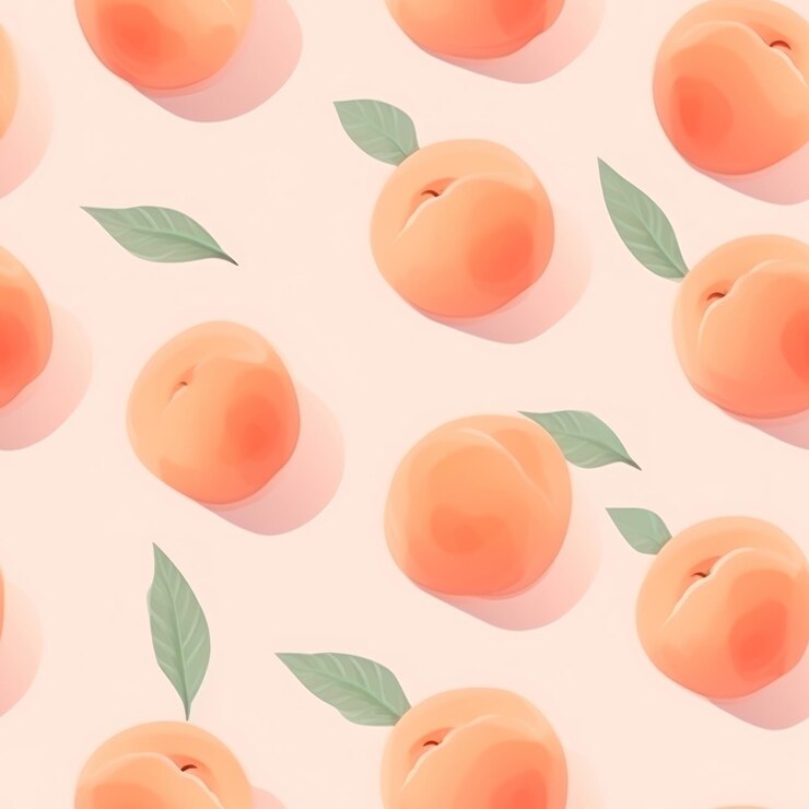 Photo peach apricot pattern fruit