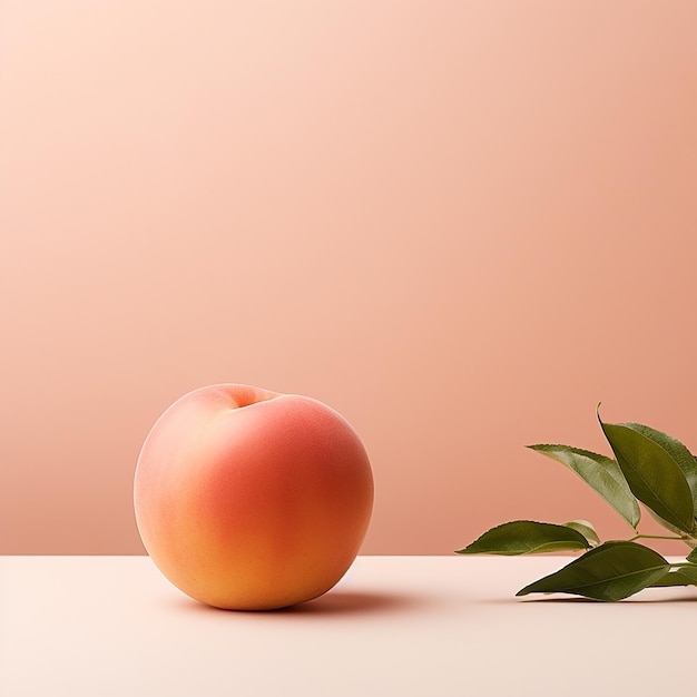 Photo peach background and surface for a product mockup