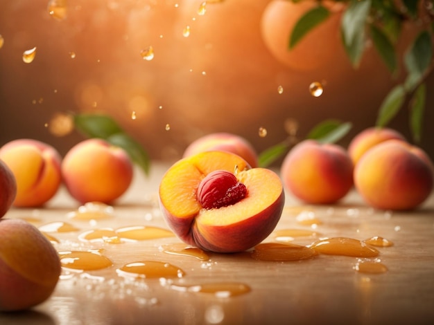 peach background