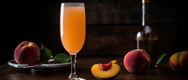 Peach Bellini Een klassieke Italiaanse cocktail