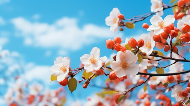 Peach Blossom in spring sunlight