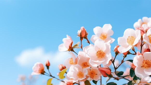 Peach Blossom in spring sunlight