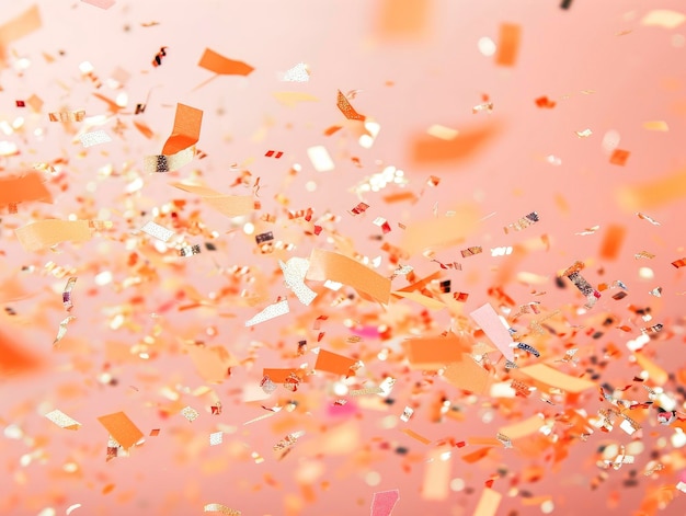 Персиковый цвет Конфетти профессиональная фотография резкий фокус праздничный фон обои